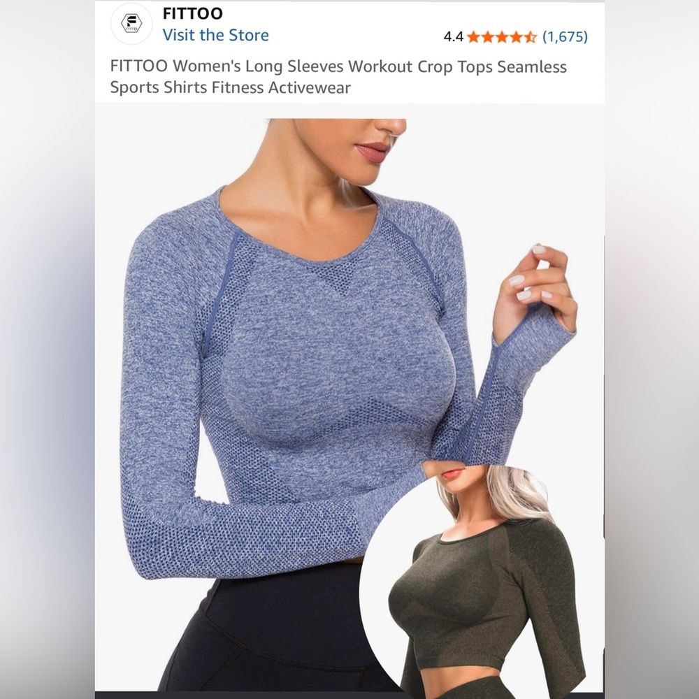 NWOT FITTOO bundle Seamless Work out Tops